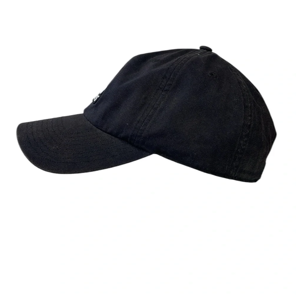 Adidas AeroReady 100% cotton‎ black baseball hat cap. Adjustable slide back.